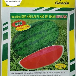 HẠT GIỐNG DƯA HẤU LAI F1 HẮC MỸ NHÂN SUPER 389