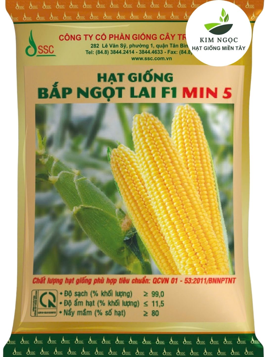 HẠT GIỐNG BẮP NGỌT LAI F1 MIN 5