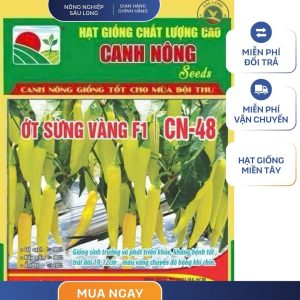 GÓI 0.5 GRAM - HẠT GIỐNG ỚT SỪNG VÀNG F1 CN48 CANH NÔNG