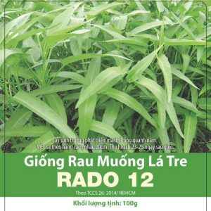GÓI 50 GRAM - HẠT GIỐNG RAU MUỐNG LÁ TRE RADO 12 RẠNG ĐÔNG
