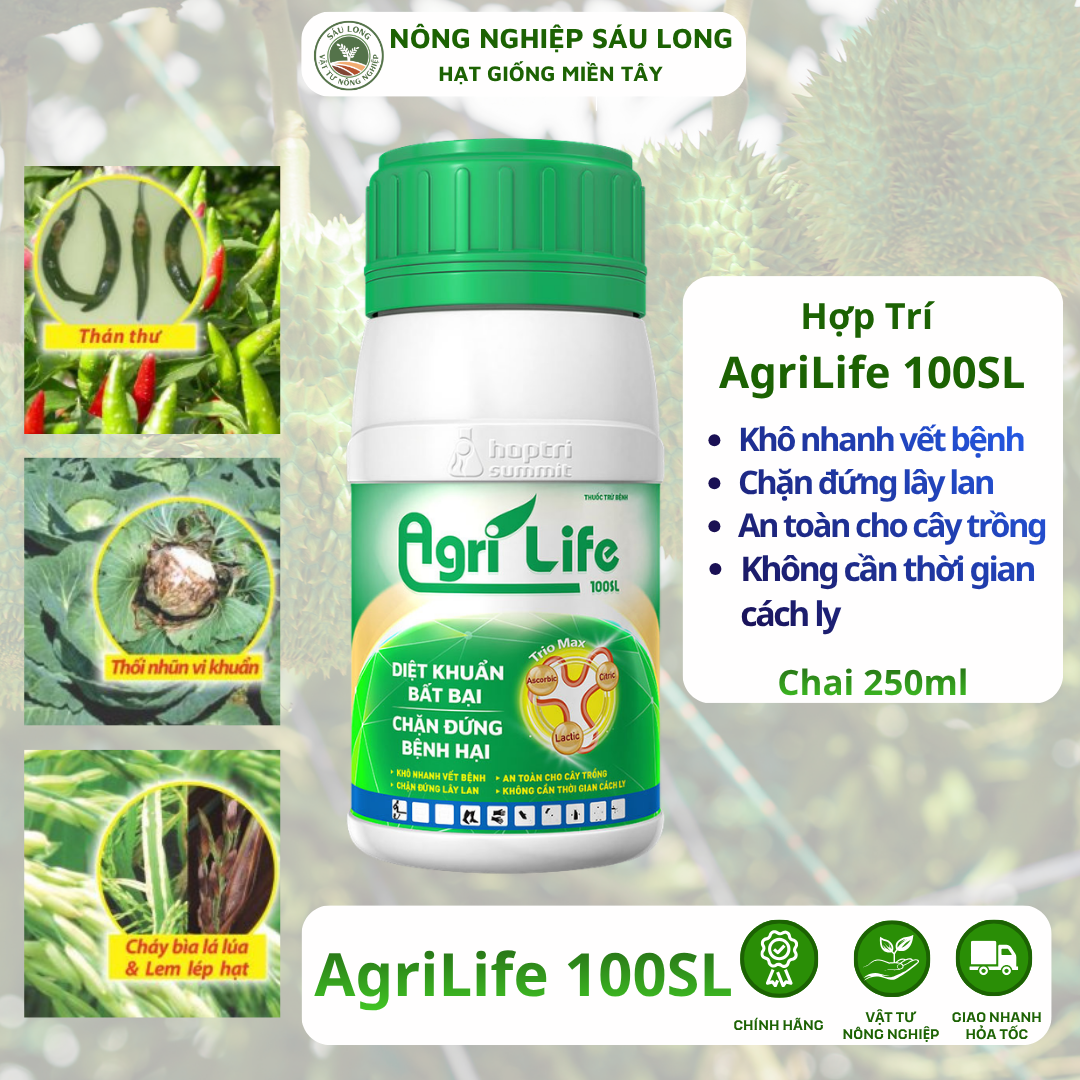 Thuốc trừ bệnh hữu cơ AgriLife 100SL HỢP TRÍ 250ML