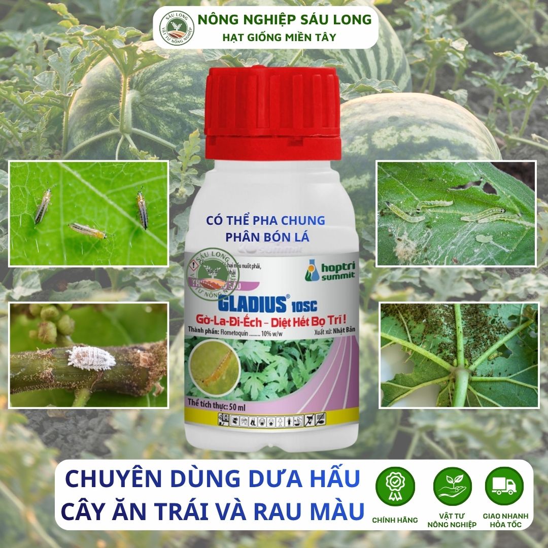Gladius 10SC - Phân bón cho ớt, xoài, dưa hấu Gladius 10SC sung đọt mát bông khỏe cành từ Nhật